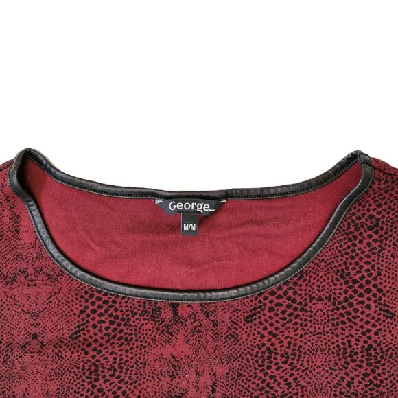 *Price drop!* Red Snakeskin Print Top - Picture 2 of 7